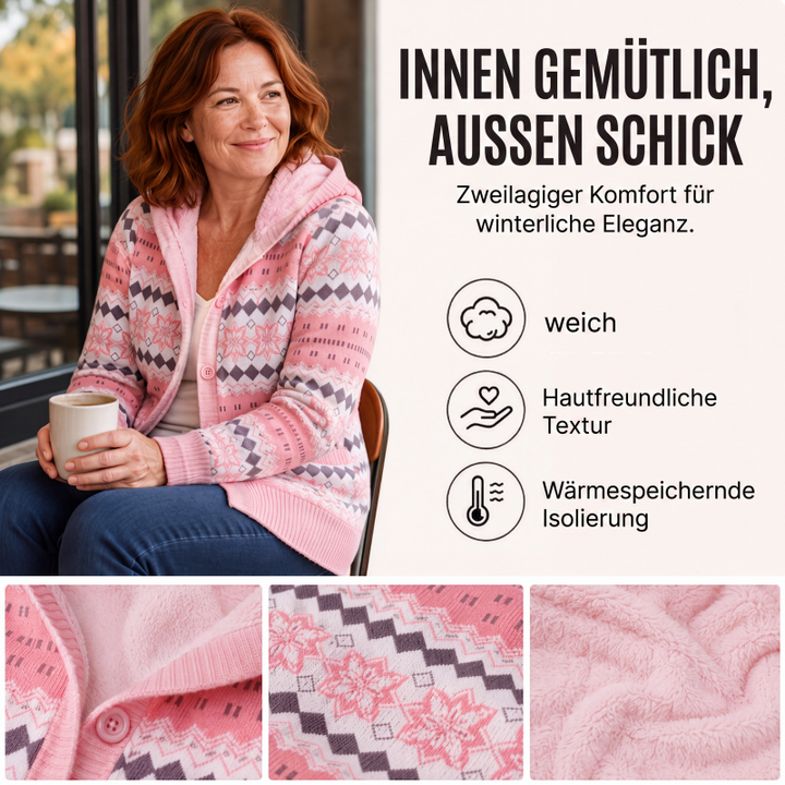 Verolyn plush-lined hooded knit cardigan – view 6