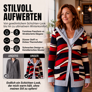 Verolyn plush-lined hooded knit cardigan – view 5