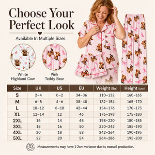Verolyn highland cow print three-piece pyjama set – view 6