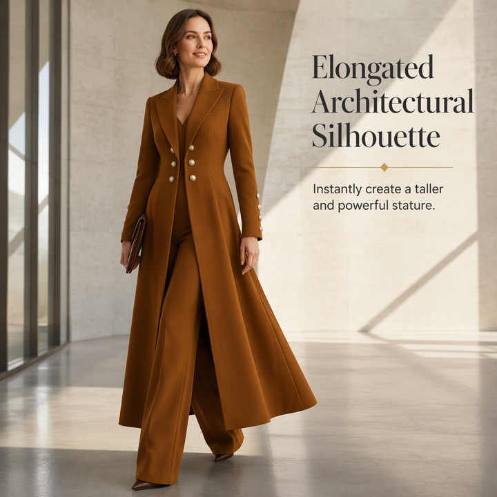 Verolyn long knit coat and trouser set – view 4